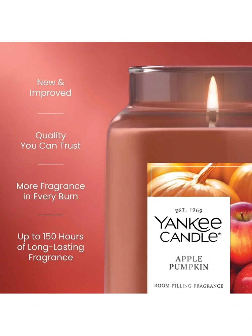 Yankee Candle Original Large 22 oz Jar Candle in Apple Pumpkin scent
